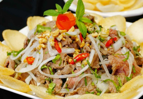 GỎI BÒ BÓP THẤU