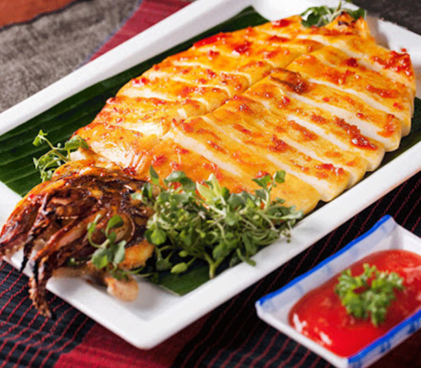 MỰC NƯỚNG MUỐI ỚT