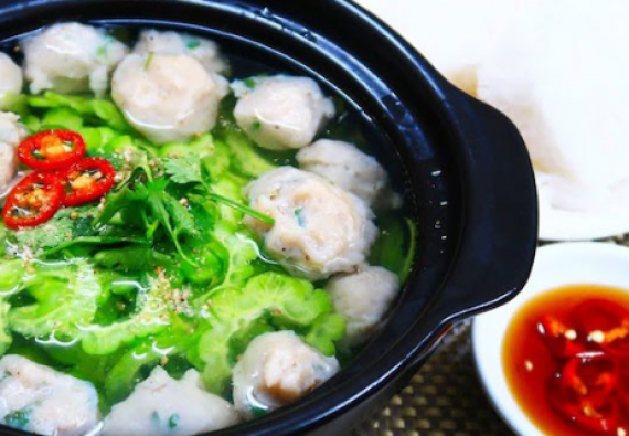 CANH KHỔ QUA CÁ THÁT LÁT