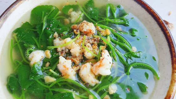  CANH RAU MÁ NẤU TÔM