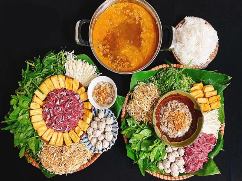  LẨU RIÊU BẮP BÒ