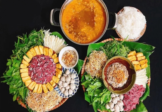  LẨU RIÊU BẮP BÒ
