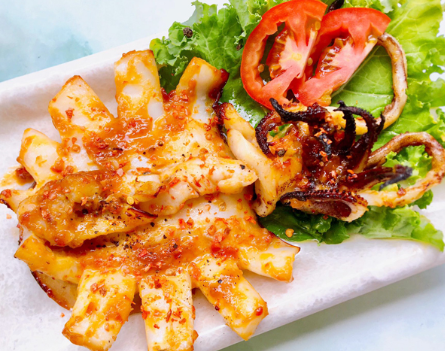 MỰC NƯỚNG MUỐI ỚT