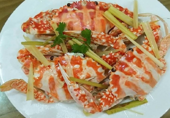 GHẸ HẤP SẢ hoặc HẤP BIA hoặc NƯỚC DỪA 