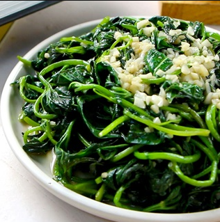 RAU LANG LUỘC HOẶC XÀO TỎI