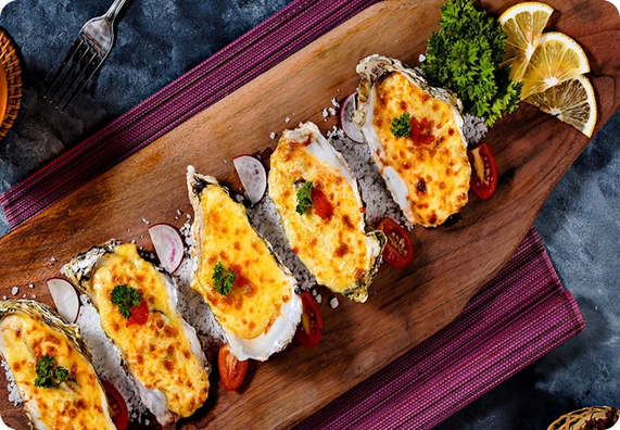 Hàu nhật sốt ponzu