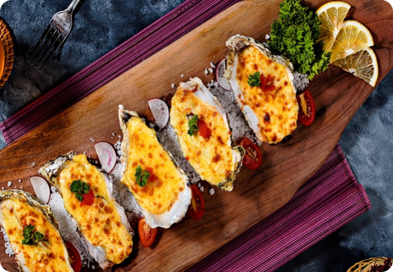 Hàu nhật sốt ponzu