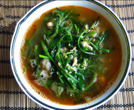 CANH CẢI ĐẮNG NẤU TÔM