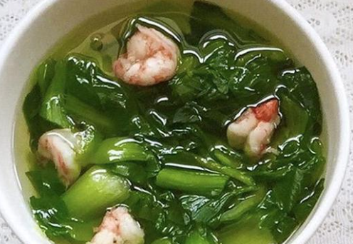 CANH CẢI THÌA NẤU TÔM