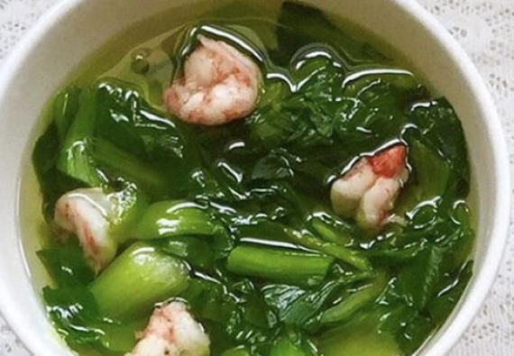 CANH CẢI THÌA NẤU TÔM