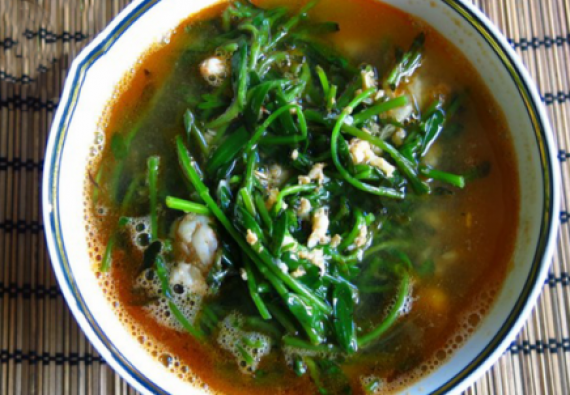 CANH CẢI ĐẮNG NẤU TÔM